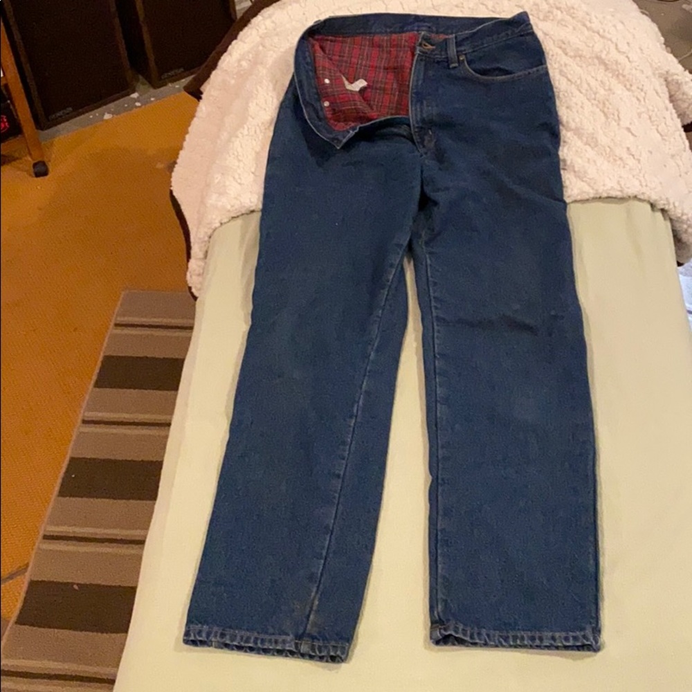 Flannel Blue jeans 12T